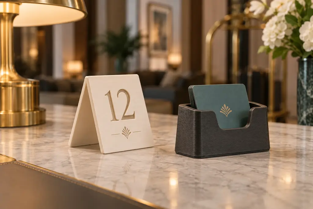 Concept render: Hotel & reception displays, view 2 of the same piece