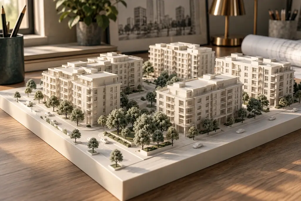 Concept render: Real estate scale models, view 4 of the same piece